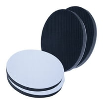 POWERTEC 4PK 6 inch Foam Interface Pad, Hook and Loop Backing Pad for 6 Inch Orbital Sander – High-Density PU Cushion Replacement Foam Pads for Contour Sanding & Dust Extraction (46902N)