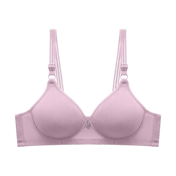 Ropa interior de sujetador de perspectiva calada cómoda de Color sólido para mujer sin llantas Fridja nalpqowj34807