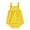 Yellow, variant on Mgmyaa Baby Boys Girls Sleeveless Romper, Infant Summer Solid Shorts Jumpsuit, Newborn Square Neckline Breathable Playwear