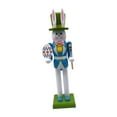 thumbnail image 3 of LeeQinersw Easter Bunny Nutcracker Decor Nutcracker Figure Easter Decoration Ornament for Party Decor Festive Home Shelves Office Light Blue, 3 of 9