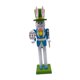 thumbnail image 3 of Figura de Cascanueces de Conejo de Pascua, Decoración de Madera Hecha a Mano para Estantes y Primavera Azul claro, 3 of 9