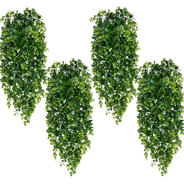 Plantas colgantes artificiales Waipfaru resistentes a los rayos UV, 8 unidades, 80 cm