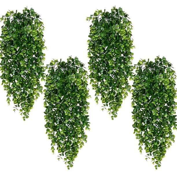 Plantas colgantes artificiales Waipfaru resistentes a los rayos UV, 8 unidades, 80 cm