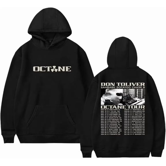 Don Toliver 2026 Octane Tour Merch Hoodies Fashion Hooded Sweatshirt Unisex Tops