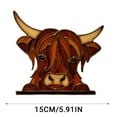 thumbnail image 3 of Bzdzmqm under $5 Cow Window Corner Decor, Highland Cow Window Corner Decor, Cute Farm Animal Window Sill Decoration, 15cm Adorable Cattle Wall Sticker, Farmhouse Country Home Decor, 3 of 6