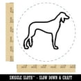 thumbnail image 2 of Saluki Dog Outline Self-Inking Rubber Stamp Ink Stamper - Blue Ink - Large 1-1/2 Inch, 2 of 7