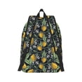 thumbnail image 3 of Daiia Citrus Fruits Elegant Lemons Vintage Canvas Backpack for Men and Women ,Hiking Backpack,Travel Laptop Bag for School,Large Capacity Backpack, 3 of 8