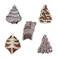 thumbnail image 2 of Royal Kraft Xmas Wooden Printing Stamps (Set of 5) - DIY Henna Fabric Textile Paper Clay Pottery Blocks Htag2217, 2 of 7