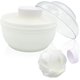 thumbnail image 1 of Caja de hojaldre de talco para polvo Contenedor de polvo con bocanadas, blanco Sincero Hogar, 1 of 1