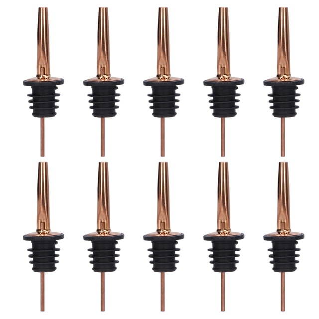 Outil de Barware, 10pcs Verseur de Liqueur Bouchon de Vin en Acier Inoxydable Verseur de Vin Solution Innovante