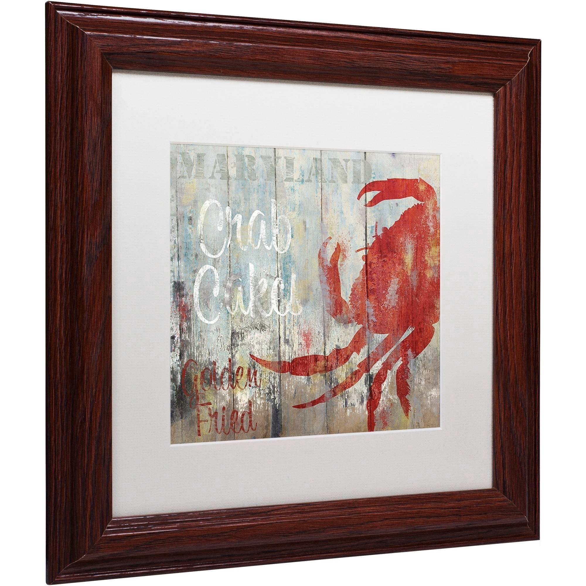 Trademark Fine Art "Restaurant Seafood II" Canvas Art by Color Bakery White Matte, Wood Frame