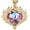 Gold-Plated, variant on Lrocirlon Gold Plated Necklace for Women Heart Pendant Necklaces with Colored Gemstone Fashion Jewelry Gifts for Women