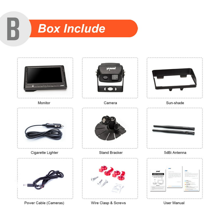  Yuwei Digital Wireless Backup Camera System Kit