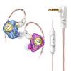 thumbnail image 1 of Audífonos deportivos HiFi con auriculares con micrófono para teléfonos (enchufe blanco púrpura), 1 of 9