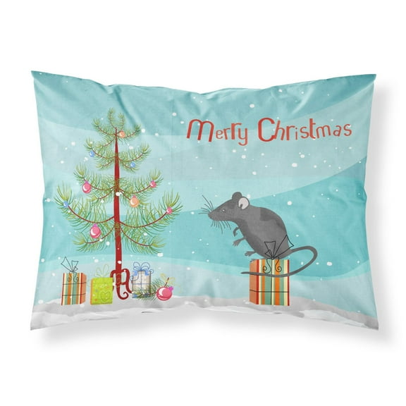 Satin Mouse Merry Christmas Fabric Standard Pillowcase CK4464PILLOWCASE