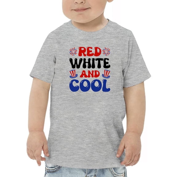 Red White And Cool T-Shirt Toddler -Image by Shutterstock, 5 Toddler