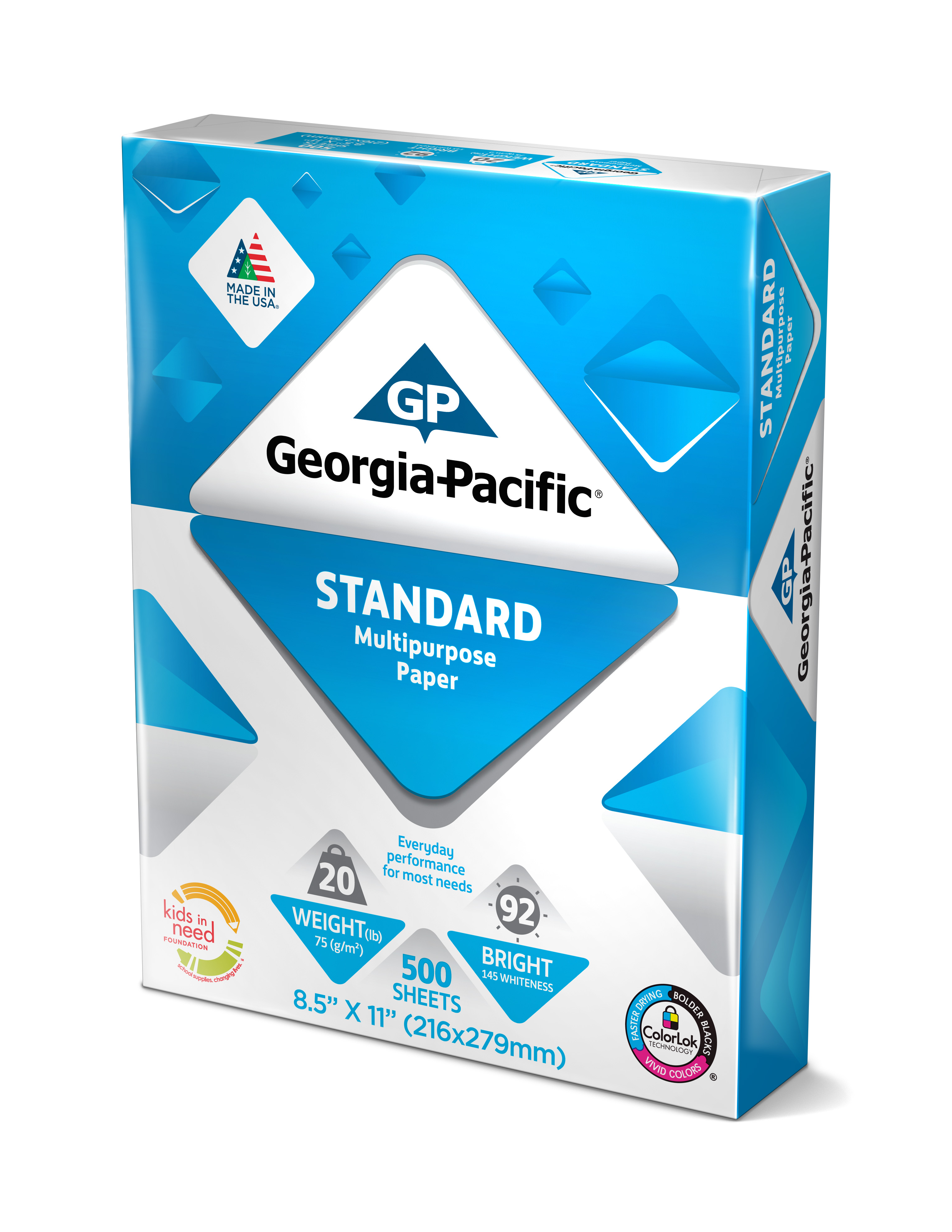 Georgia-Pacific Standard Paper 8.5 x 11, 20lb/92 Bright, 5000 Sheets - image 3 of 4