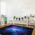 thumbnail image 3 of Area Rugs Indoor Non-Slip Rectangle Rug 2x3 Ft Starry Sky Dark Blue Space Stars Rug Rubber Backing Floor Mats Non Shedding Home Decor Carpet for Entryway Living Room, 3 of 8