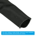 thumbnail image 3 of Unique Bargains 2.4' ID 6.5FT Nylon Protective Hose Sleeve, Cable Cover Sheath Protection, Black, 3 of 4