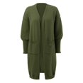 thumbnail image 6 of HCYSFG Womens Solid Color Cardigan Sweater Open Front Long Sleeve Front Pockets Longline Knit Loose Fit Casual Layering Tops, 6 of 7