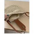 thumbnail image 6 of Yoyauz Women's Grass Woven Beach Bag - Women's Beach Handmade Woven Handbag, Summer Mesh Hollow Shoulder Bag, Suitable for Holidays, 6 of 7
