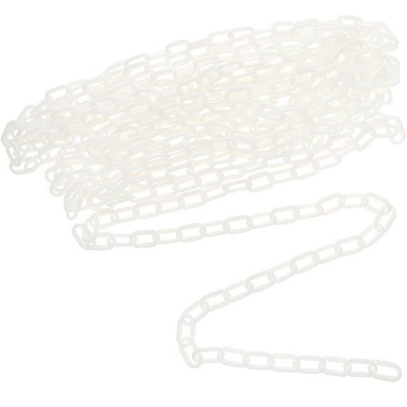 Milisten Chain Link Safety Chain White Plastic 1Pcs 10m