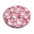 thumbnail image 2 of Lsque Rose Rabbit Round Bar chair cushion covers Velvet Fabric Premium Comfort Protects from Scratches and Stains for 14-17 Inch Chair- 14 inch, 2 of 7