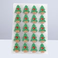 thumbnail image 6 of Jiyike 30 sheets /pack Glitter Christmas Tree Sticker Self-adhesive Holiday Decals Decorative Paperboard Stickers, 6 of 11
