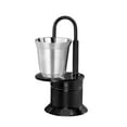 thumbnail image 5 of Single Tube Moka Pot 1 Cup 50ML Italian Coffee Maker Portable Coffee Brewer for Outdoor Parties Travel Camping,Black, 5 of 8
