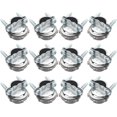 thumbnail image 1 of 12 Pcs 1/2 Inch Clamp Type Cable Connectors, Zinc Clamp Cable Connector Fittings for Metallic Conduit Protect Cables, 1 of 5
