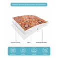 thumbnail image 5 of Quilts Twin XL Size, Boho Orange Soft Comforter Bedding Set for Bed, Country Style Bohemian Floral Retro Tribal Lightweight Quilted Bedspread with Pillow Cover(2 Pieces) for All Season, 68x98 Inch, 5 of 6