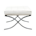 thumbnail image 2 of LeisureMod Bellefonte Style Modern Pavilion Ottoman-Color:Ivory, 2 of 5