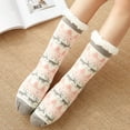 thumbnail image 7 of Women's Slipper Socks with Grips Non Slip Soft Cozy Fuzzy Fleece Lined Christmas Socks for Cold Winter Cute Holiday Warm Socks, 7 of 7