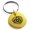 Gold, variant on Stainless Steel Triskelion Odin's Horn Knot Viking Engraved Small Medallion Circle Charm Keychain Keyring