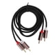thumbnail image 4 of 2Pcs AV o Cable PVC Braided Shielded RCA Extension Cord for Amplifiers Speakers Players, 4 of 4
