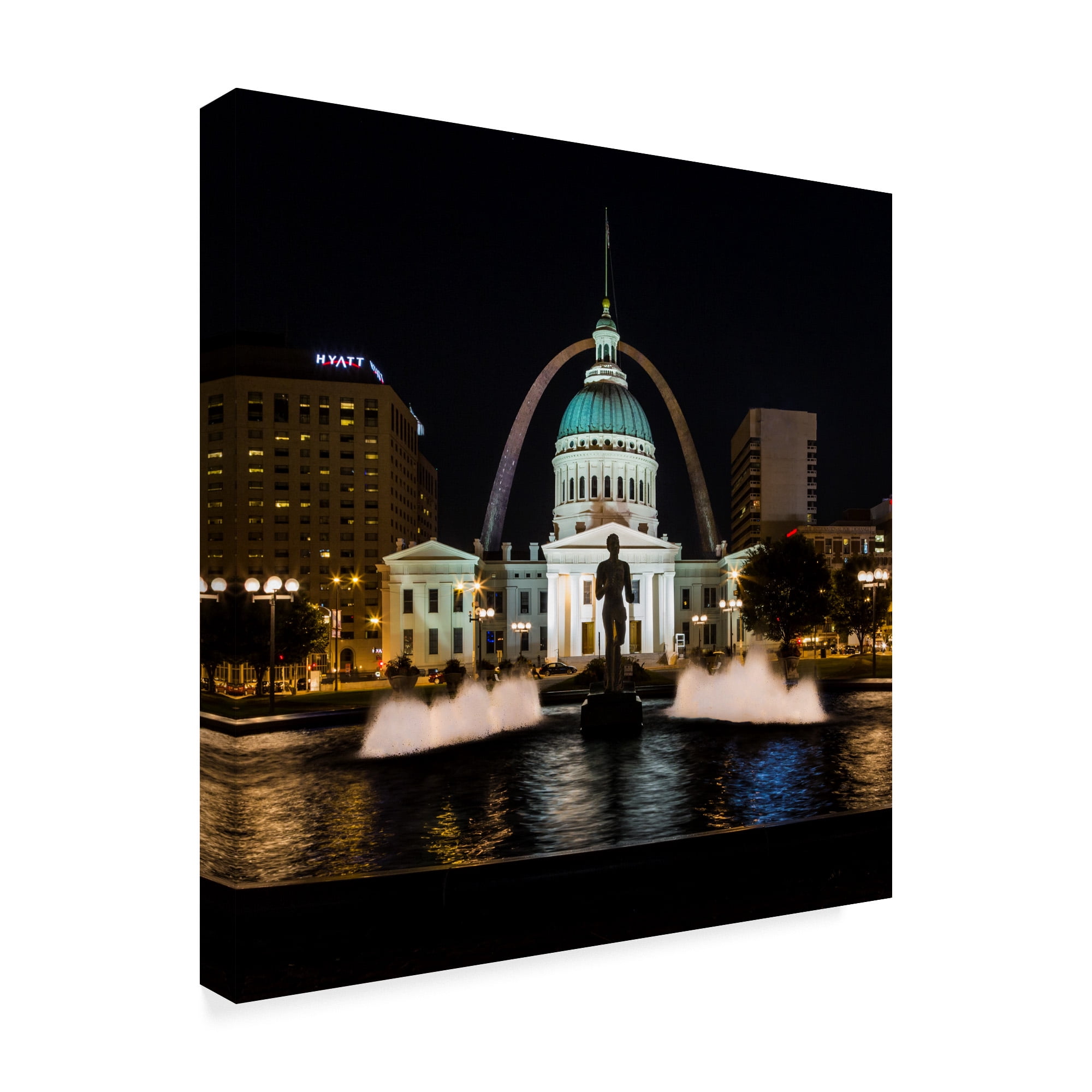 Trademark Fine Art 'St. Louis Keiner Plaza' Canvas Art by Galloimages Online
