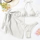 thumbnail image 2 of Conjunto Cómodo de Traje de Baño de Mujeres, Traje de Baño Sexy Y de Moda de Color Sólido para las Vacaciones en la Playa, 2 of 7