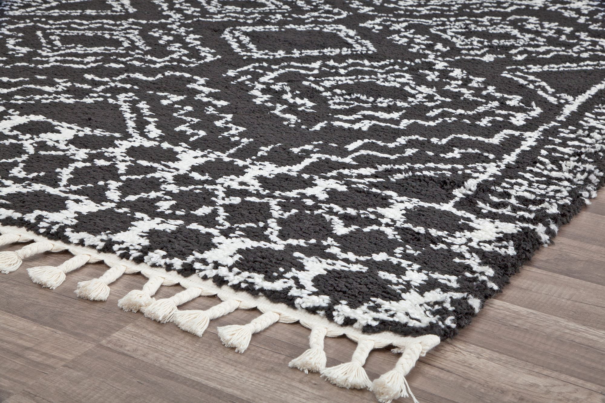 Rugs America Moon Collection MS40A Moroccan Tribal Sable Area Rug, 5'0"x7'0"