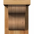 thumbnail image 2 of 6"W x 8"D x 8"H Carmel Rough Sawn Corbel w/Backplate, Western Red Cedar, 2 of 9