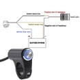 thumbnail image 5 of 22mm Motorcycle Switch Push Button Connector For Electronic Motorbike Aluminum Alloy Handlebar Switch, 5 of 5