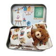 thumbnail image 2 of Pocket Bear in Tin Box, Mini Plush Toy Keepsake with School-Themed Illustration, Comfortable Gift for First Day of School Students, 2 of 6