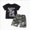 S40-Boy Outfit Fall Winter Clothes-Black, variant on Boys Short Sleeved Shorts Suit Camouflage Matching Pocket Boys Set Winter Clothes Set 6-12 Months 12-24 Months 2T 3T 4T 5T 6T 7T 5-6 Years Camouflage