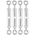 thumbnail image 1 of Uxcell Lot de 4 Tourbillon Il et Il, M5 Acier Inoxydable Tourbillons Lourds Corde Métallique Tension Réglable, 1 of 7