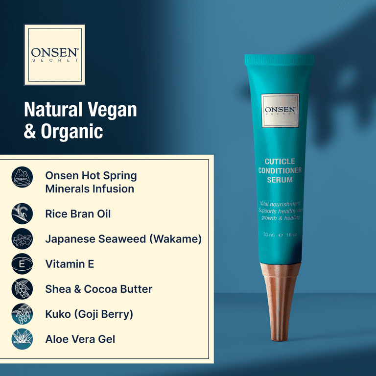 Onsen Secret Cuticle Cream 3pk, Nail Cuticle Oil in Deep Onsen Secret Cuticle Cream 3pk, Nail Cuticle Oil in Deep