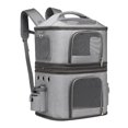 thumbnail image 1 of Cat Backpack, Cat Double Layer Carrier Bag Cat Back Pack Small Dog Backpack Carrier With an Adjustable Shoulder Strap, It Provides Ease of Carrying for Improved Comfort During, 1 of 7