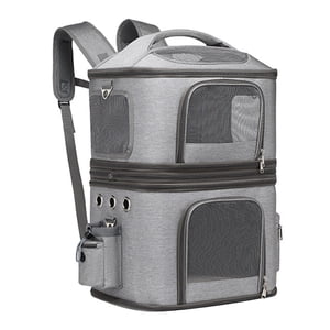 Double Cat Carrier for 2 Cats, Dog Backpack Carrier for Travel Pet Carrier Backpack with Comfortable Shoulder Protection