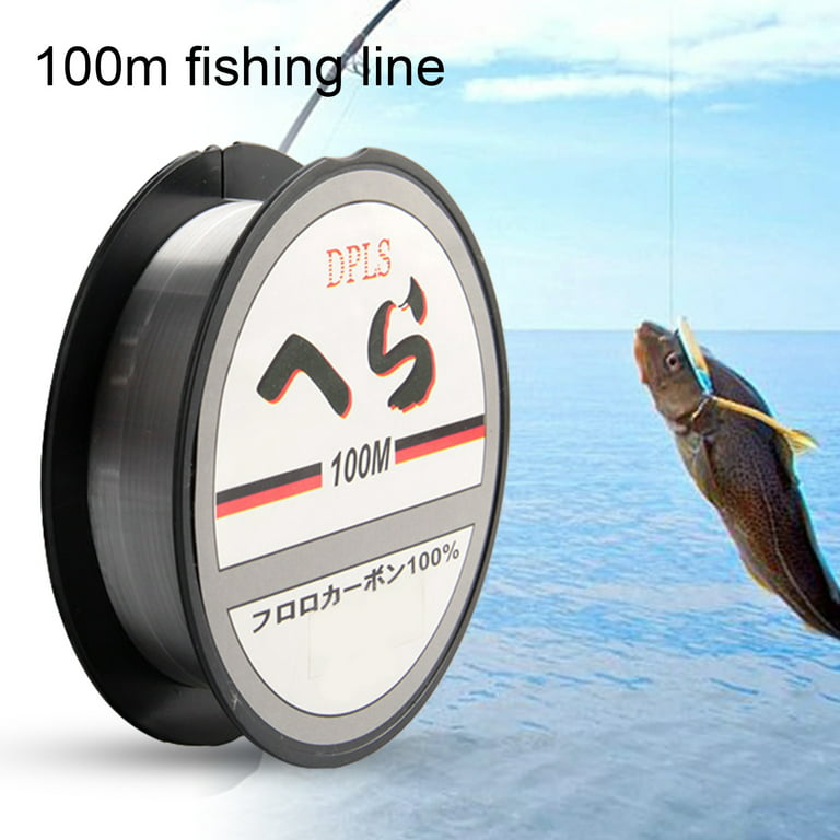 Mightlink 100m Lure Fishing Line Strong Pull Fast Water Entry Anti-knot  Fishing Nylon Super Strong Monofilament Fishing Line for Outdoor