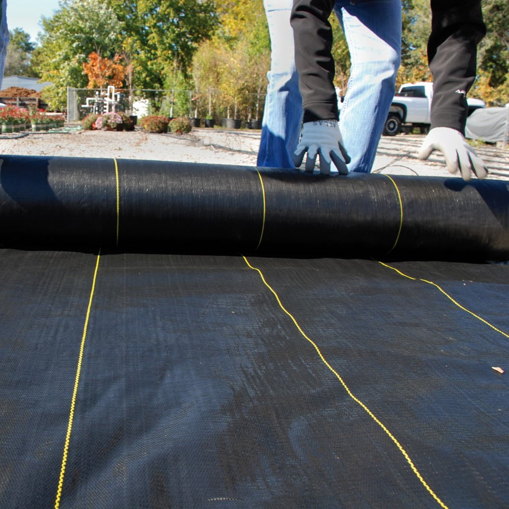 DeWitt 7-Pack Sunbelt Weed Barrier Fabric 3.2 oz, Heavy-Duty Ground Cover, 4 x 300 Feet