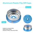 thumbnail image 3 of Uxcell Tapas de Flip Off de 13 mm 200PCS Sellos Sin Rebabas Tapas de Flip Off para Frascos de Vidrio Botellas Liofilizadas, Azul/Plata, 3 of 6