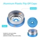 thumbnail image 3 of Uxcell Tapas de Flip Off de 13 mm 200PCS Sellos Sin Rebabas Tapas de Flip Off para Frascos de Vidrio Botellas Liofilizadas, Azul/Plata, 3 of 6